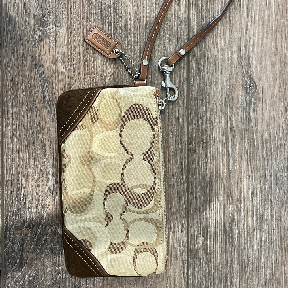 Coach Signature Wristlet